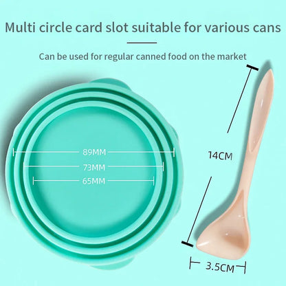 2-in-1 Silicone Food Lid and Sealer Spoon