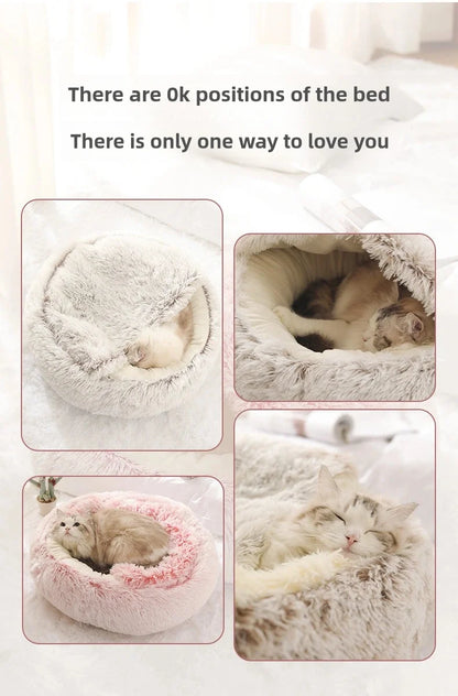 Warm Plush Semi-Enclosed Nest Bed