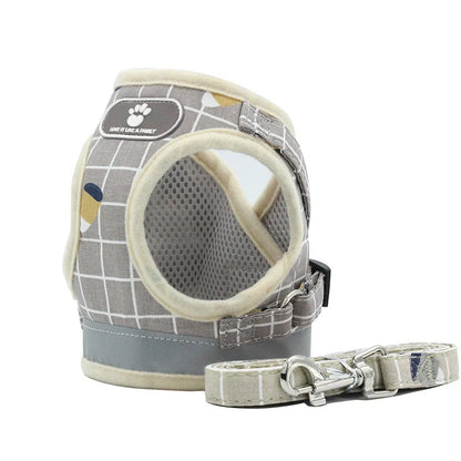 Reflective Escape-Proof Harness Leash Set