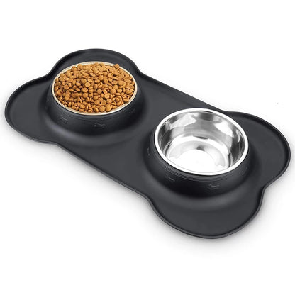 Double Stainless Steel Bowl